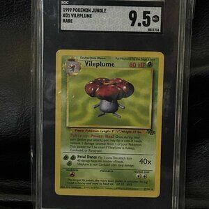 Vileplume - 31/64 - Rare - Unlimited Edition - Jungle Graded SGC 9.5 Pokemon Tra